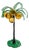 Tall 1960s Italian Murano Glass Palm Tree With Coconuts For Sale