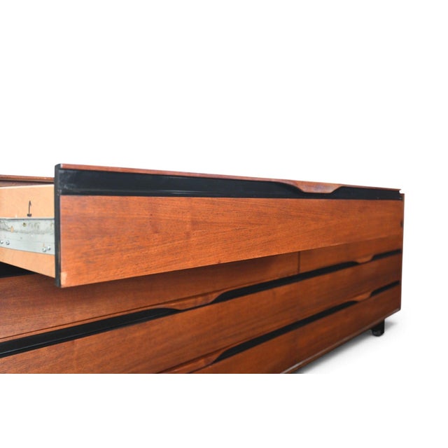 Mid 20th Century John Kapel Low Eight Drawer Dresser in Walnut For Sale - Image 10 of 10