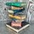 Boho Chic Vintage Boho Polychrome Plaster Stacked Books Side Table For Sale - Image 3 of 5