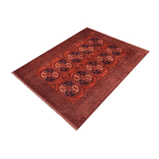 Enhance your home with the timeless craftsmanship of a hand-knotted Kargahi wool rug, celebrated for its tribal artistry,...