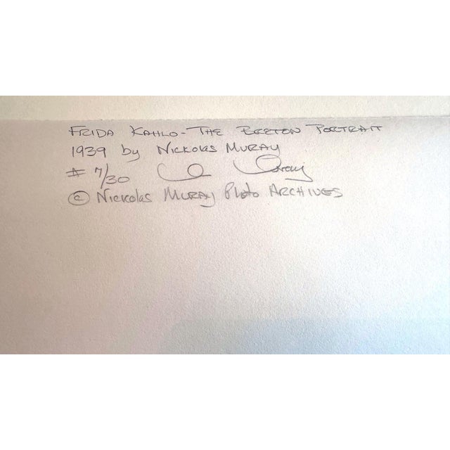 Paper Editioned Frida Kahlo the Breton Portrait Nickolas Muray For Sale - Image 7 of 10