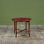 Brown Round Red Leather-Top Occasional Table For Sale - Image 8 of 15