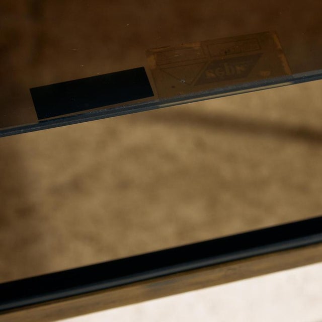 Brown Hungarian Console Table by László Koppány for the Idea Applied Arts Company, 1980s For Sale - Image 8 of 13