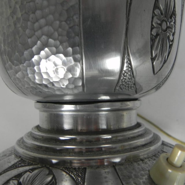 Art Deco Aluminium Uplight Table Lamp, 1930s For Sale - Image 11 of 18