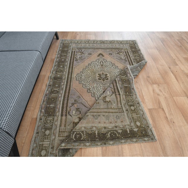 Turkish 1970s Vintage Turkish Handmade Wool Cotton Soft Terracotta Runner Rug For Sale - Image 3 of 11