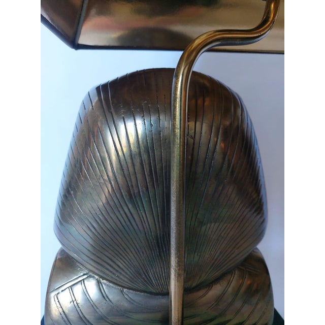 Hollywood Regency Pharaoh Brass Table Lamp For Sale - Image 5 of 18