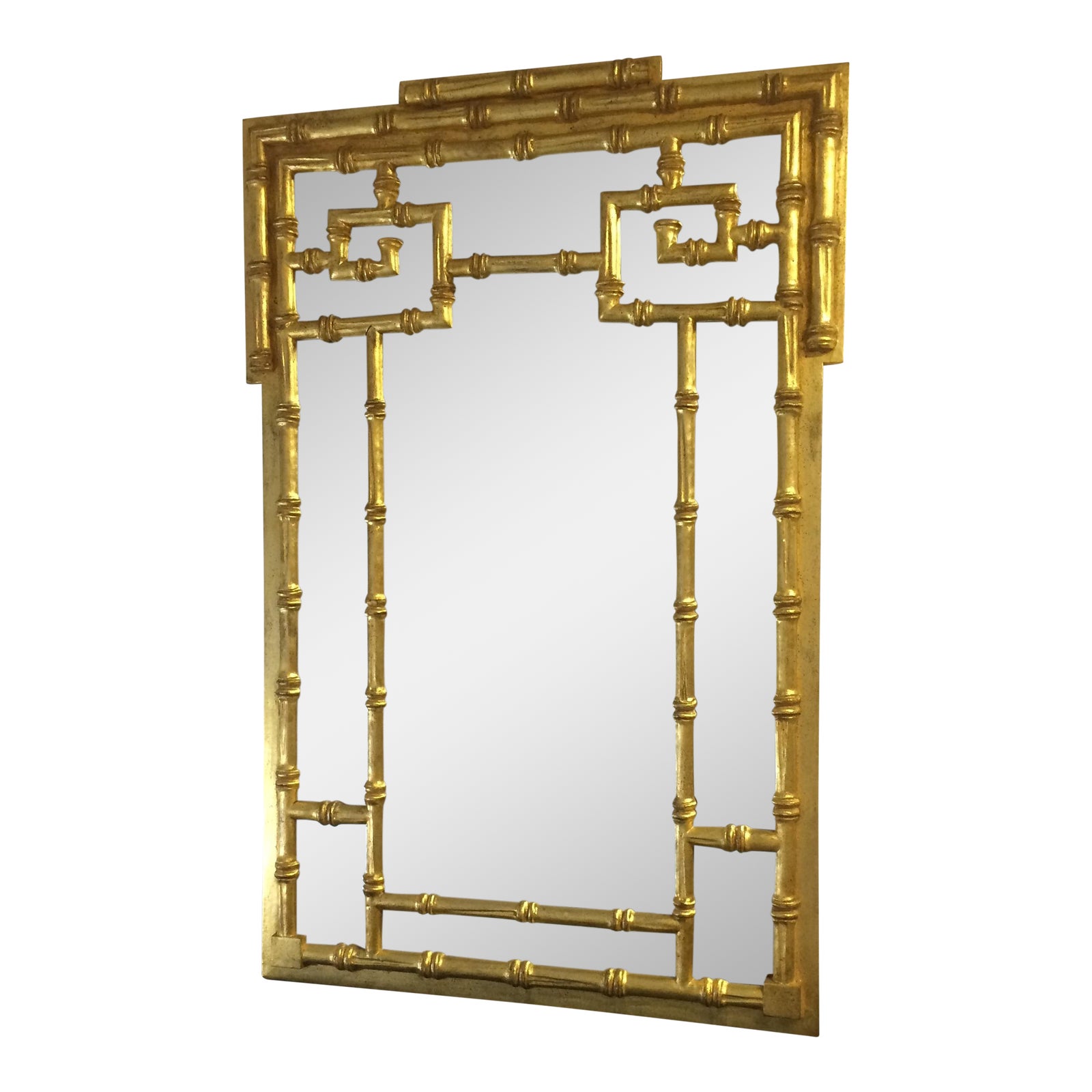 Gold BambooStyle Mirror Chairish