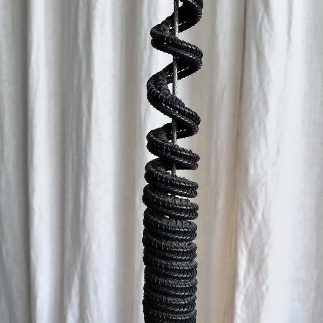 Mid-Century Ellipsoid Murano Glass Swirl Pendant, 1970s For Sale - Image 11 of 17