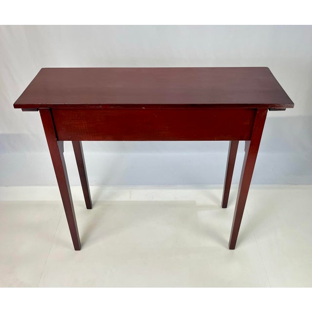 Vintage Eddy West Solid Pine Scalloped Apron Tavern Table or Huntboard For Sale - Image 13 of 13