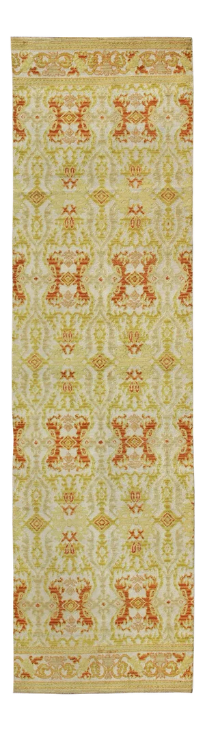 1920s Antique Spanish Runner Rug - 3′10″ × 14′