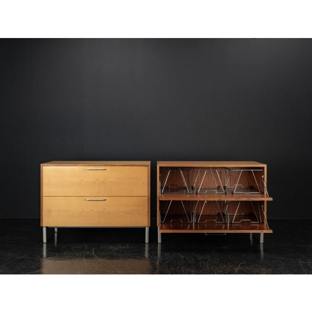 Mid-Century Modern Sideboards with File Holders, 1950s, Set of 2 For Sale - Image 6 of 18