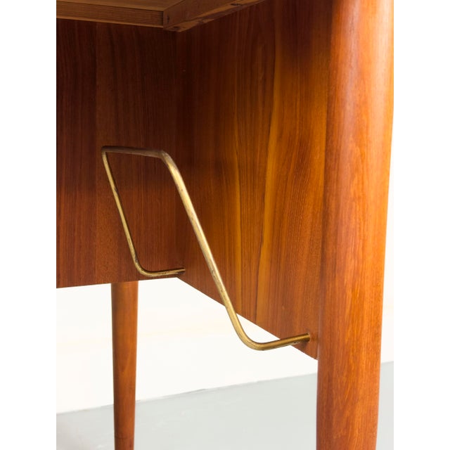 1960s Mid-Century Modern Teak Desk attributed to H. Brockmann Petersen for Poul M. Jessen, 1960s For Sale - Image 5 of 18