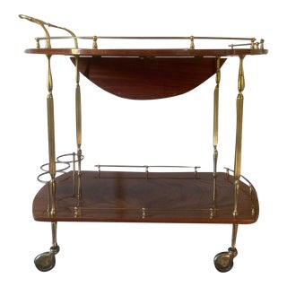 1960s Vintage Italian Bar Cart For Sale