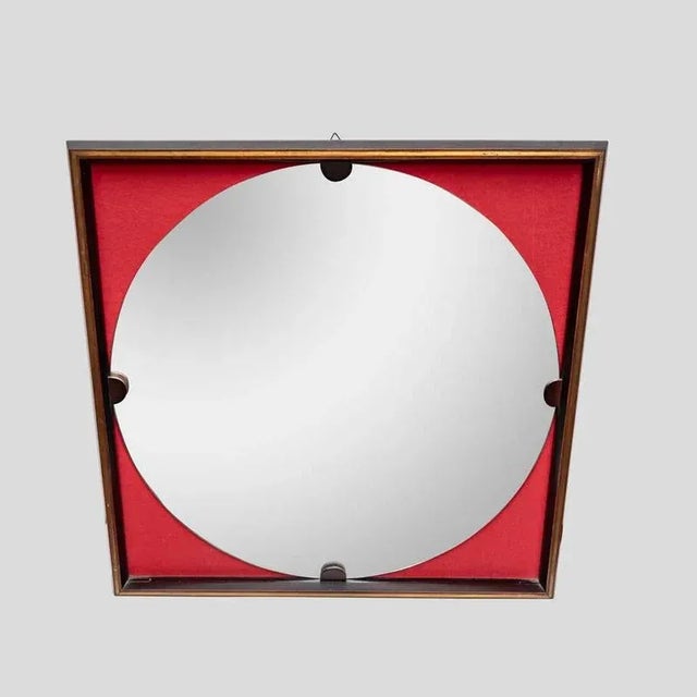 Rosewood Frame Mirror by Carlo De Carli, 1960s For Sale - Image 9 of 10