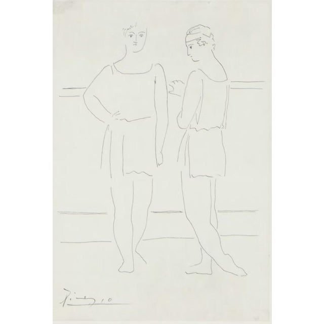 Spanish Pablo Picasso Signed and Numbered Photogravure of Two Dancers From "Grâce Et Mouvement," 1943 For Sale - Image 3 of 7