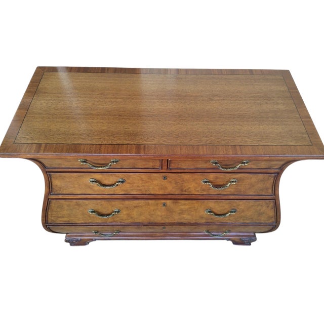 2000s Ethan Allen Bombe Chest of Drawers For Sale In San Diego - Image 6 of 13