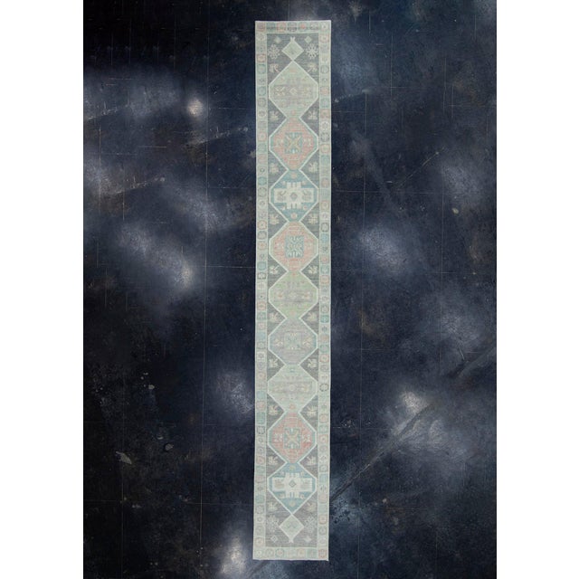Black Turkish Oushak Runner Rug 2'10" x 20'5" #17223 For Sale - Image 8 of 8