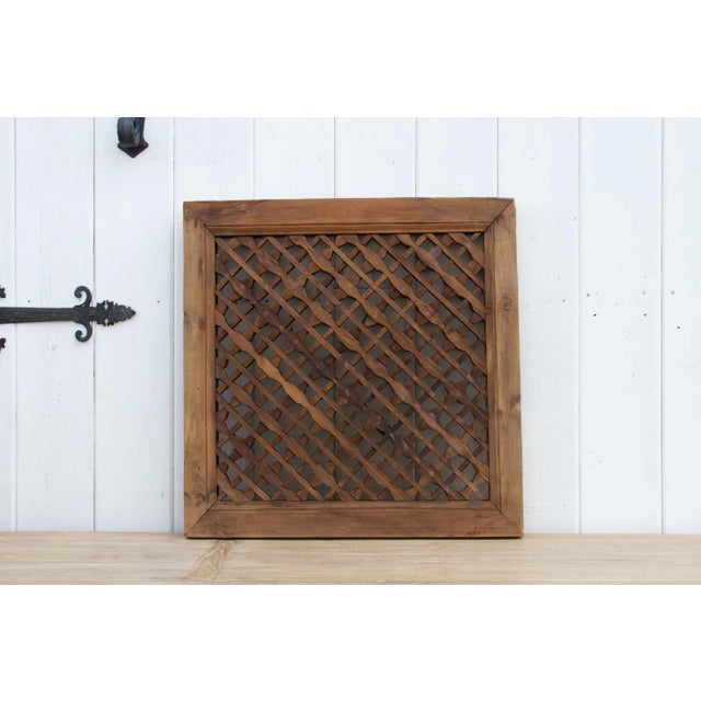 Antique Cedar Wood See-Through Wall Art For Sale - Image 4 of 9