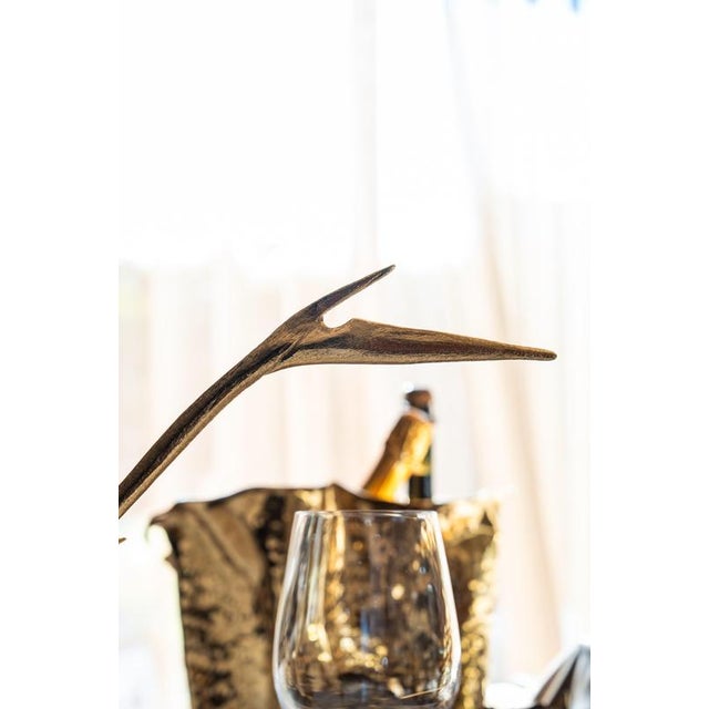 Metal Petrea I Estremoz Marble Sculpture by Maeve For Sale - Image 7 of 8