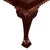 Red Set of Eight English Carved Mahogany George III Style Dining Chairs For Sale - Image 8 of 8
