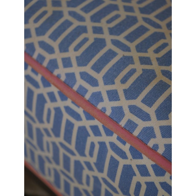 Textile Vintage Regency Style Rolled Arm Window Bench For Sale - Image 7 of 15