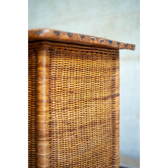 Small Woven Bamboo Sideboard, 1960s For Sale - Image 9 of 13