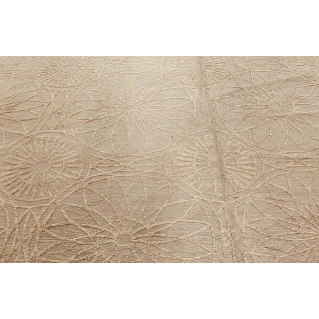 Textile Contemporary Flower Garden Silk Rug by Suzanne Lovell for Doris Leslie Blau For Sale - Image 7 of 9