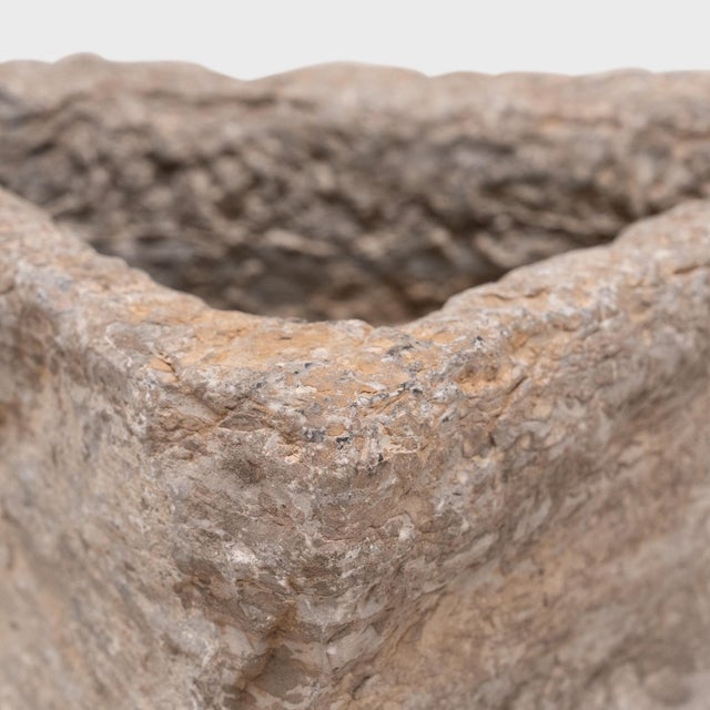 Chinese Triangle Stone Trough, C. 1900 For Sale - Image 4 of 4