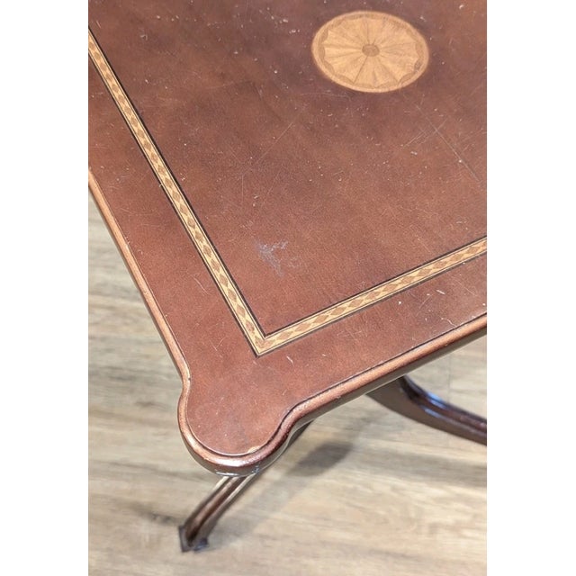 Vintage MCM Bombay Co Flip Top Tripod Occasional Side Table For Sale - Image 11 of 12