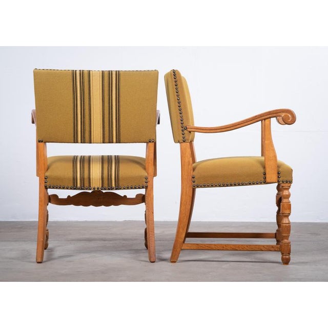 1960s Oak Armchairs, Denmark, 1960s, Set of 2 For Sale - Image 5 of 9