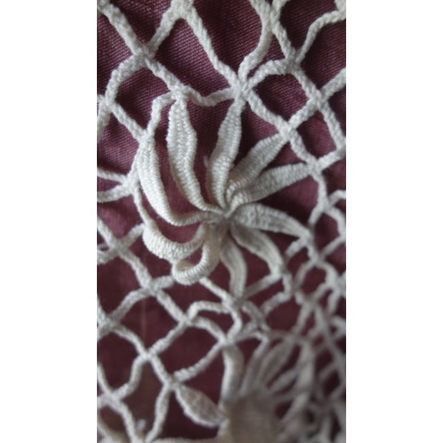 Antique Bobbin Lace Bed Throw For Sale - Image 18 of 18