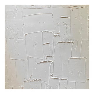 Sarah Trundle, Contemporary Abstract Mixed Media Painting, "Whiteout" For Sale