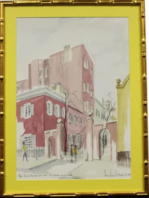 Gated Courtyard Watercolor