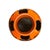 Vintage West German Fat Lava Ceramic Handkerchief Vase, Orange & Brown Drip Glaze, 1960s For Sale - Image 4 of 5