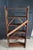 Brown Late 20th Century Primitive Oak 6 Shelf Library Bookcase Bookshelf Office Console 58" For Sale - Image 8 of 10
