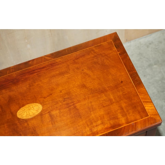 Antique Sheraton Burr & Burl Walnut Card Games Table with Satinwood Detail For Sale - Image 9 of 18