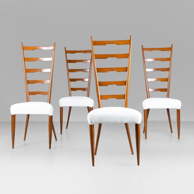 Vintage Chairs from Gio Ponti, 1940s, Set of 4 For Sale - Image 13 of 13