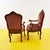Vintage Wooden and Velvet Armchairs, Set of 2 For Sale - Image 6 of 9