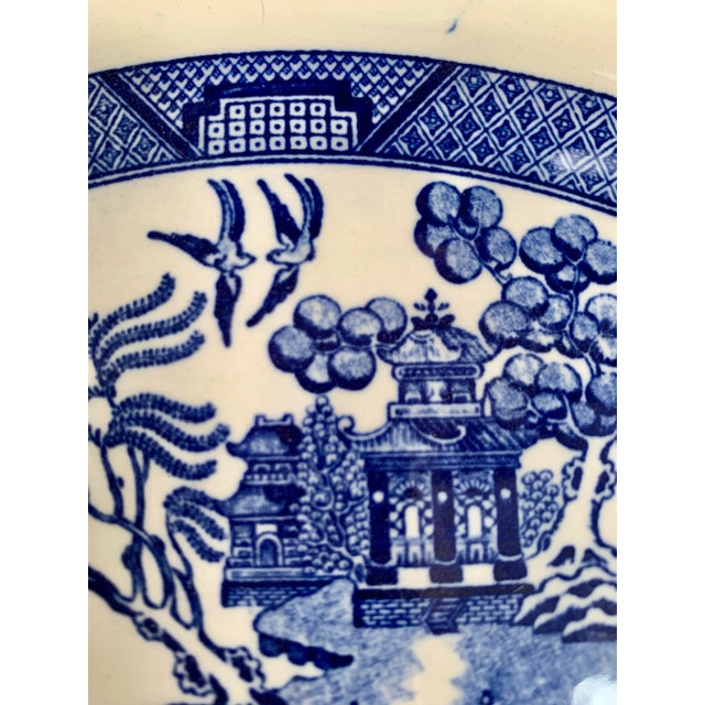 1940s Chinoiserie Blue Willow Platter Homer Laughlin For Sale In Phoenix - Image 6 of 7