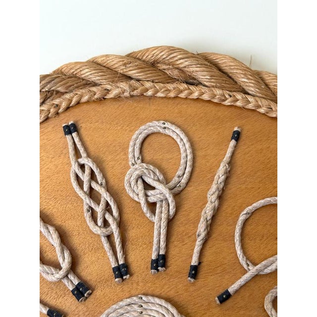 Vintage Nautical Rope Knot Wall Sculpture, 1970s For Sale - Image 3 of 12