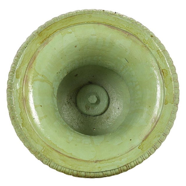 Medici Cast Iron Vases with Green Patina, Set of 2 For Sale - Image 7 of 9
