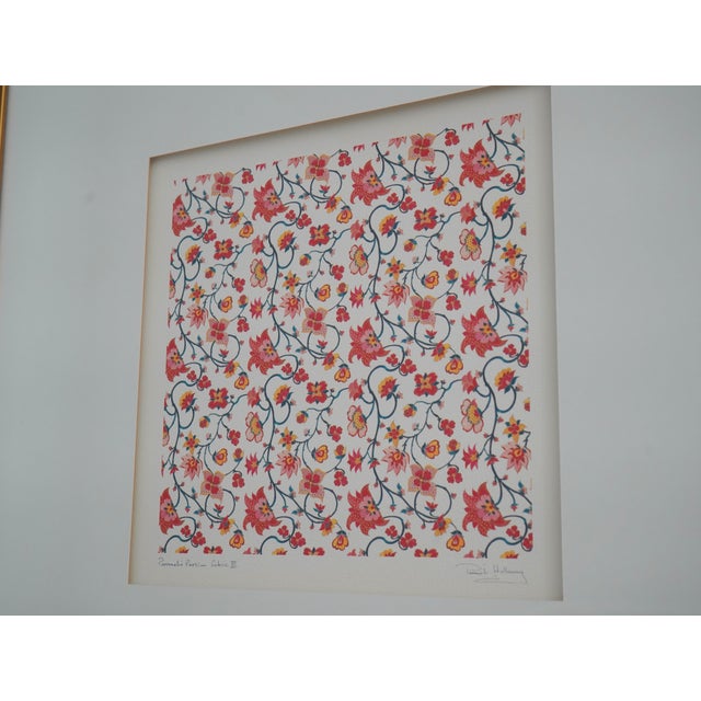 1970s 1970s Pair Parvaneh Holloway Artist Signed Framed Wall Art For Sale - Image 5 of 14