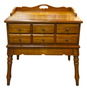 Temple Stuart Attributed Side Table With Drawers