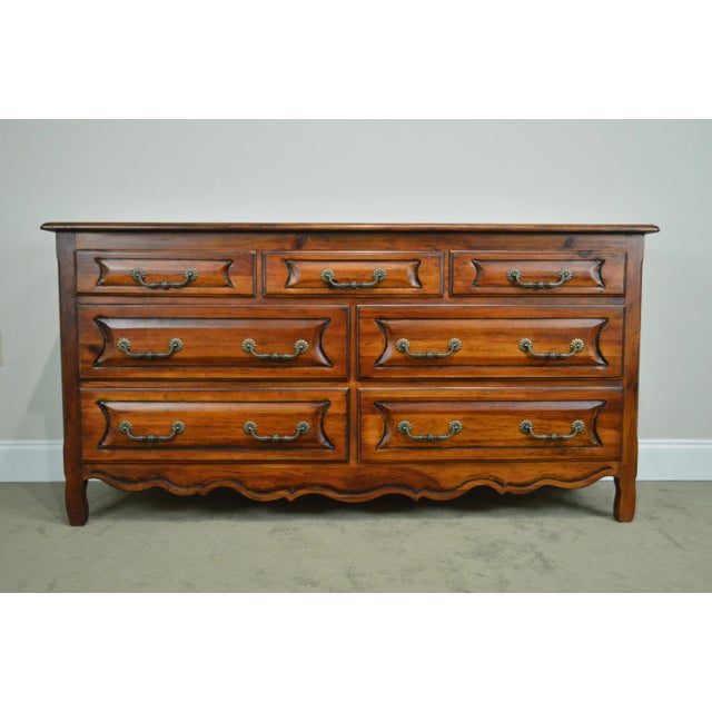 Brown Habersham Plantation Solid Pine French Country Style Dresser For Sale - Image 8 of 13