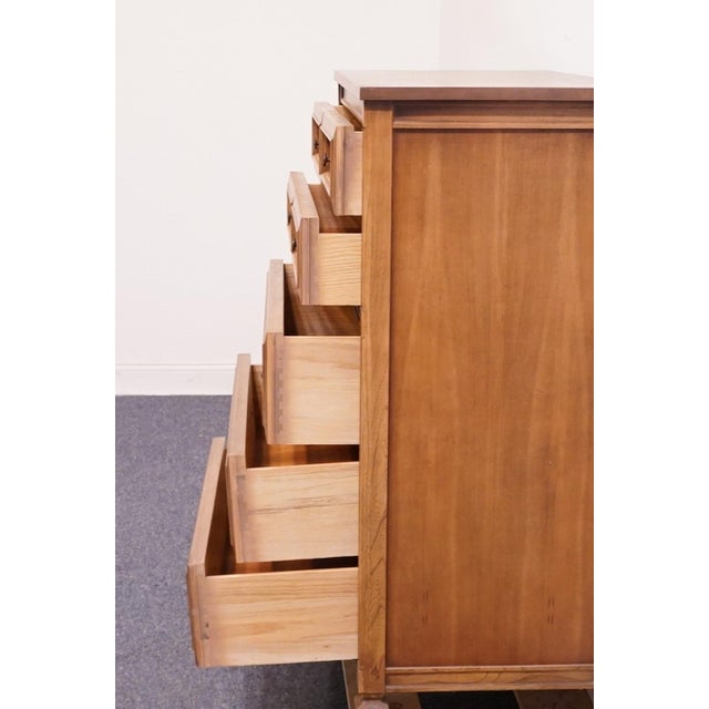 Sherrill Furniture Solid Cherry Italian Neoclassical Tuscan Style 38" Chest of Drawers 3100 For Sale - Image 9 of 14