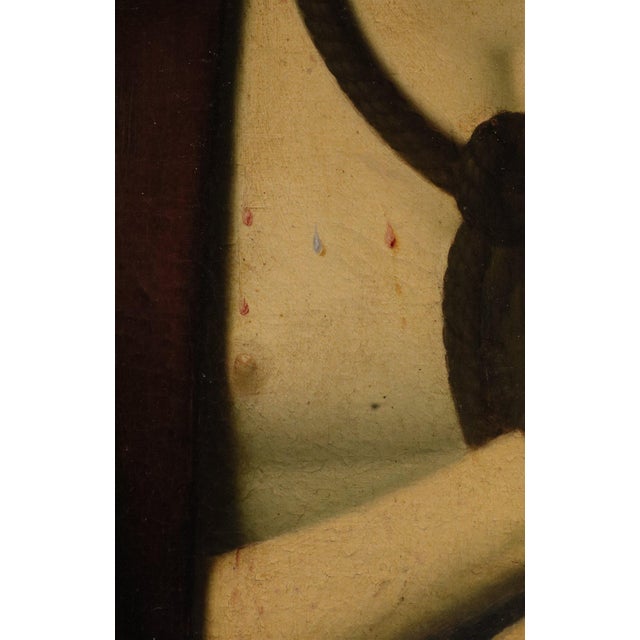Andrea Solario follower of Ecce Homo Solario, Portrait Composition, 1600, Oil on Canvas For Sale - Image 11 of 16