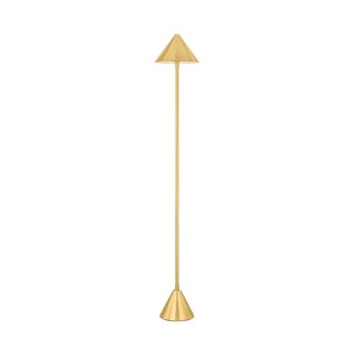 Hudson Valley Lighting Salma 7.75 in. 1 Light Rechargeable Floor Lamp in Aged Brass Finish For Sale
