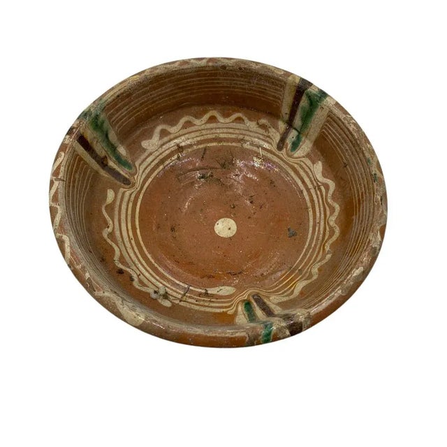 Mid 20th Century Antique Hungarian Folk Art Decorative Bowl For Sale - Image 5 of 6