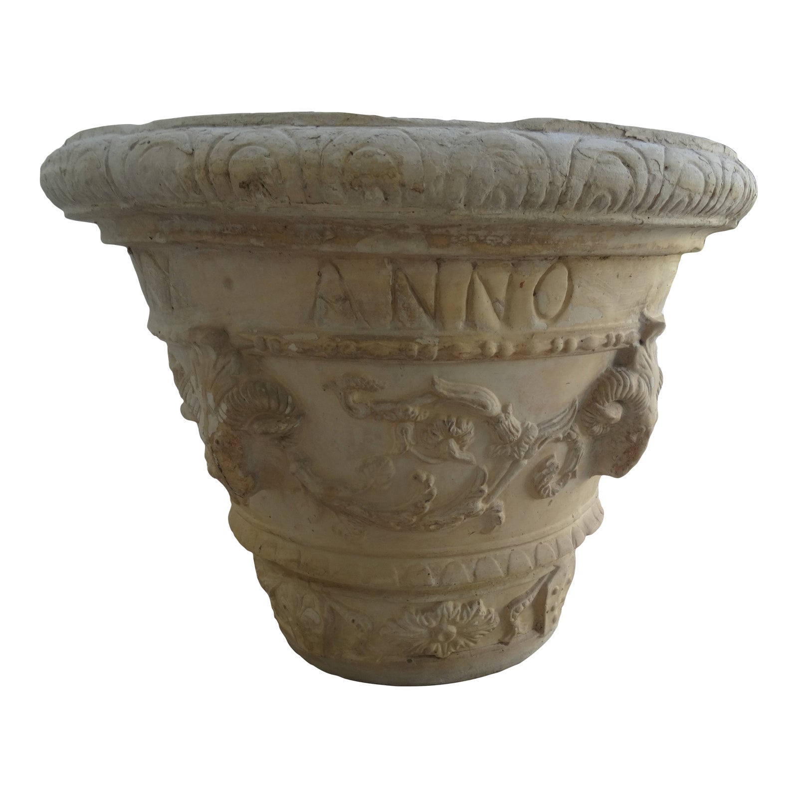 Vintage Roman Style Garden Pot | Chairish