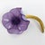 2000 - 2009 Francoise Montague Resin Brooch Mauve Poppy Flower For Sale - Image 5 of 8